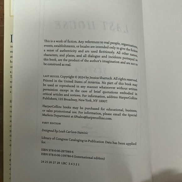 Book: Last House by Jessica Shattuck Novel - softcover - Picture 4 of 9